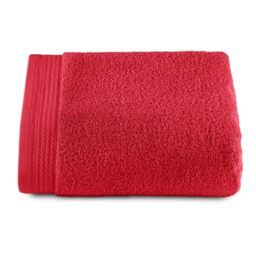 RIZO Top Towel - Set of 1 Shower Towel - Bath Towels - 100% Combed Cotton - 600 g/m2 - Measure 70 x 140 cm - Red