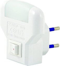 Velamp IL09LEDWH energy-saving LED night light with twilight on-off switCh, White