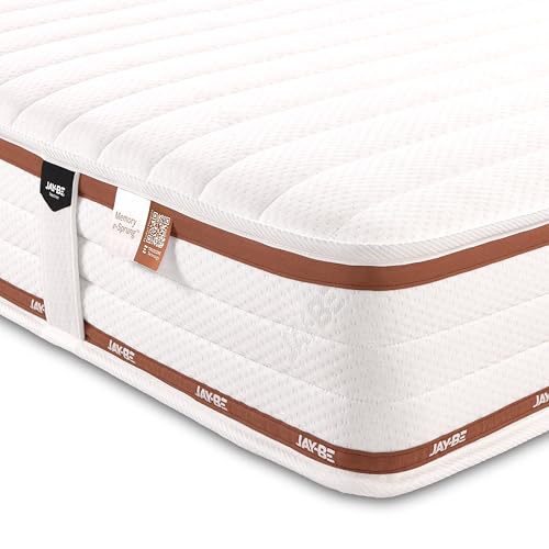 JAY-BE Ryze Memory Mattress, Pressure-Relieving, Fresh Comfort, 22cm Deep, Medium Mattress, Odourless Materials, Moisture Wicking, 5ft Kingsize (200 x 150 x 22cm)