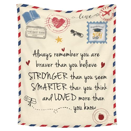 WRAPIX 2026 Graduation Gifts for Women Her - Fleece Throw Blanket 60x80 in - Graduation Gift, Colleague Graduation Gifts for Women Men Her Daughter, Class of 2026 Soft Fleece Throw Blanket for Couch Bed