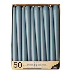 PAPSTAR ITALIA Candlestick Candles, Arctic Blue, Diameter 2.2 cm, 25 cm