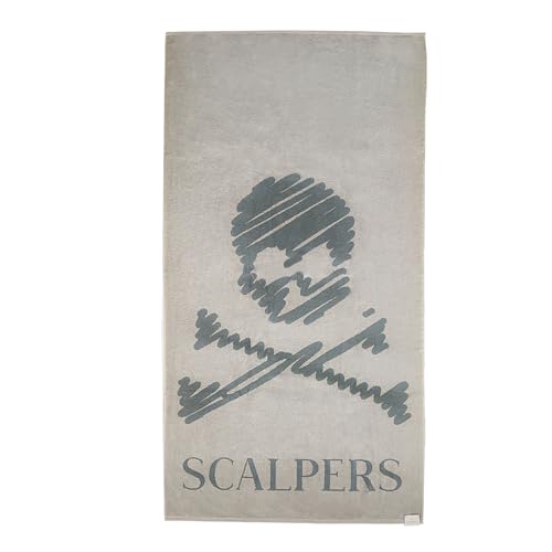 Scalpers Towel 90x180 cm 100% Cotton 500GSM Beige with Logo Home