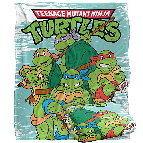 Tmnt Tmnt Turtle Group Silky Touch Super Soft Throw Blanket 152 X 127 Cm