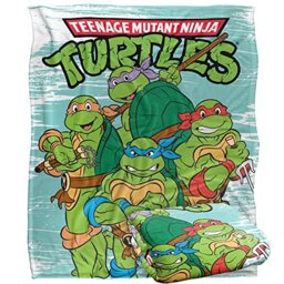 Tmnt Tmnt Turtle Group Silky Touch Super Soft Throw Blanket 152 X 127 Cm