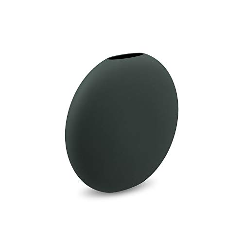 Cooee Design Pastille Vase, Ceramic, Dark Green, L: 15, W: 4, H: 14 cm