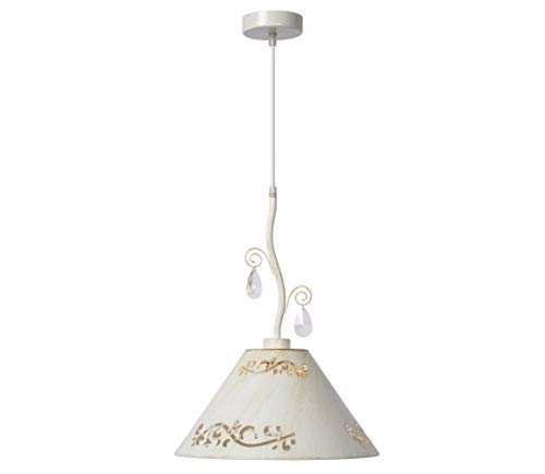 Lucide DORINO - Pendant Light - Ø 32 cm - Antique White