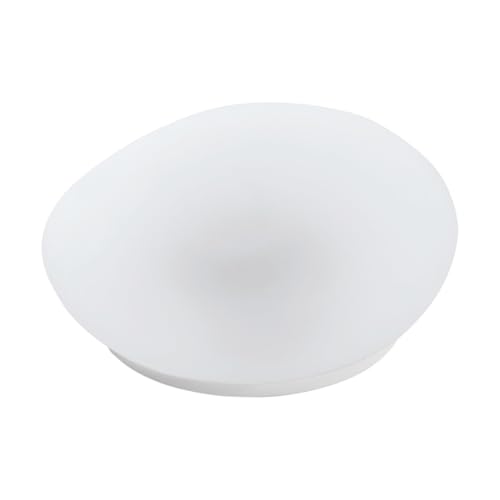 Eglo LED Solar Stone Z_Solar, Outdoor Ground Light, Decorative Garden lamp, Plastic and Glass in White, Warm White, 14 cm