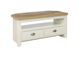 Birlea Highgate Corner Tv Unit Cream & Oak Effect