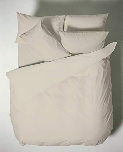 Bianca Plain Dyed Neutral Duvet Cover Set 200 x 220 + 65 x 65 (2)
