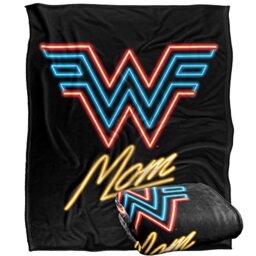 WONDER WOMAN Movie Blanket, 152 x 127 cm Wonder Mon Neon Silky Touch Super Soft Throw Blanket