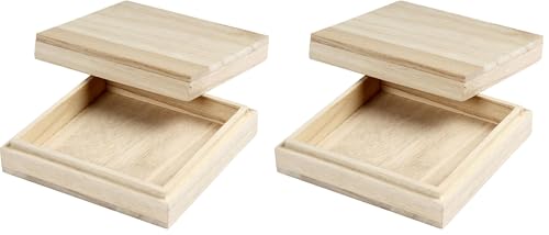 Creativ Box, H: 3 cm, Size 10x10 cm, 1 pc (Pack of 2)