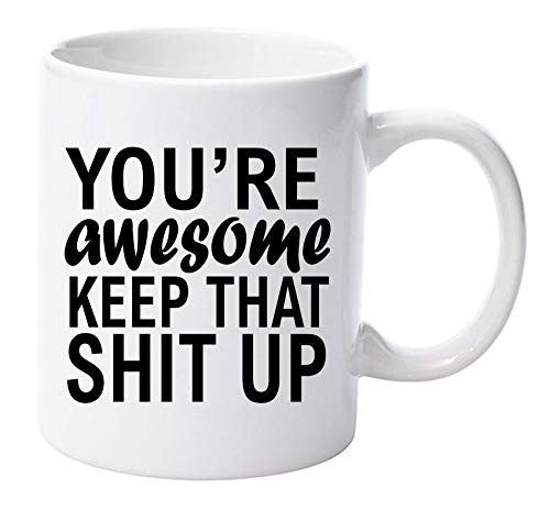 You are Awesome Keep That up Rude 11oz Ceramic Mug Gift Xmas Birthday Christmas Mothers Day Mothers Day