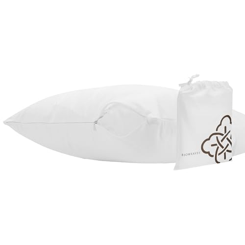 "Bioweaves 100% Organic Cotton Breathable Body Pillow Protector GOTS Certified with Zipped Closure ??? 21"" x 54"", 1-Pack"
