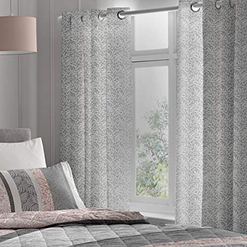 "Dreams & Drapes - Hanworth Pair of Eyelet Curtains - 66"" Width x 72"" Drop (168 x 183cm) in Pink"