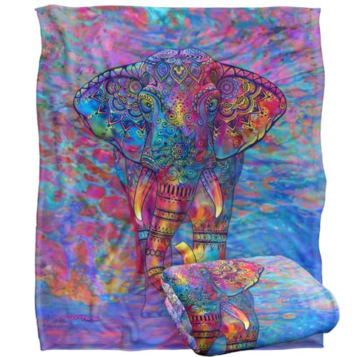 Jq Licensing - Royce Mcclure Bohemian Elephant Silky Touch Super Soft Throw Blanket 152 X 127 Cm