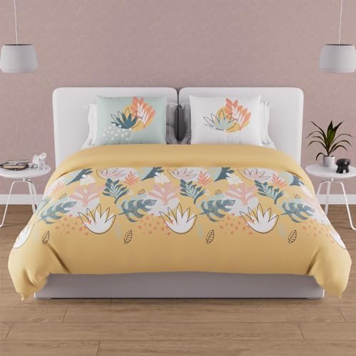 Soleil d'ocre, Mathis Duvet Cover Set, 57 Thread Count, 240 x 220 cm, Yellow