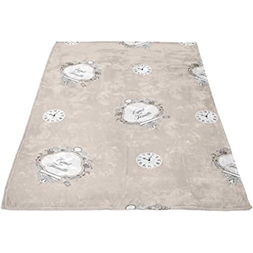 Soleil d'ocre Ghost of Family Cover, Polyester, Ecru, 220 x 240 cm