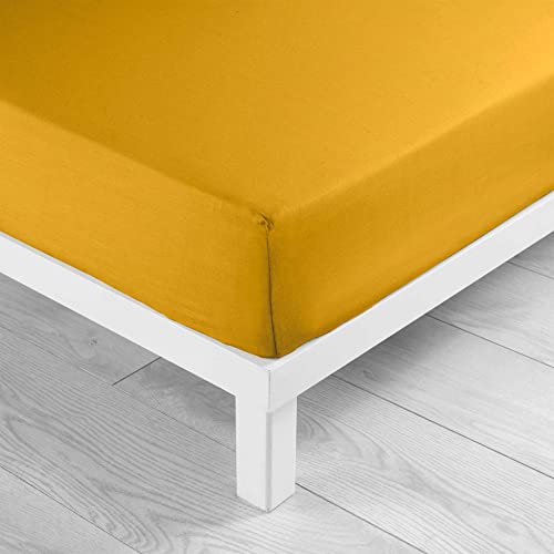 douceur d'intérieur, Fitted Sheet (160 x 200 cm) Lina Curry, 100% Cotton