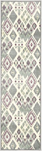 Safavieh Transitional Indoor Woven Rectangle Area Rug, Paradise Collection, PAR114, in Grey / Multi, 74 X 229 cm for Living Room, Bedroom or Any Indoor Space