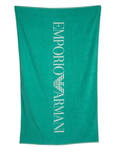 EMPORIO ARMANI Unisex ESSENTIAL BEACH TOWEL Green One Size