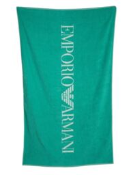 EMPORIO ARMANI Unisex ESSENTIAL BEACH TOWEL Green One Size