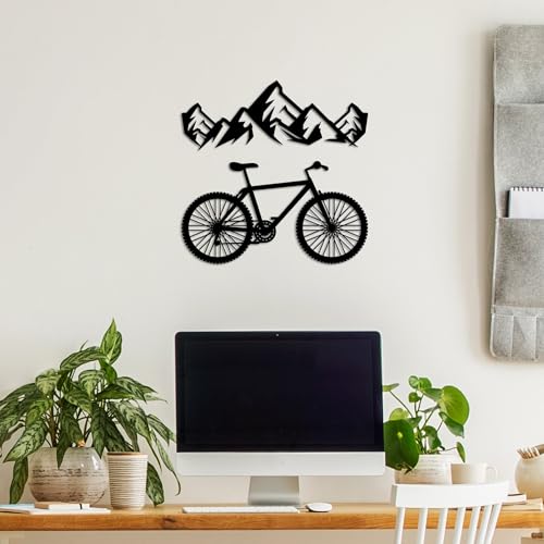 Stylish Black Decorative Metal Wall Accessory (2 Pieces) - 50 x 18 cm & 50 x 27 cm - 100% Metal, 1.5 mm Thick - Easy Wall Mounting, Perfect for Home Decor