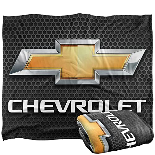 Chevy Blanket, 152 x 127 cm Chrome Bowtie Silky Touch Super Soft Throw Blanket