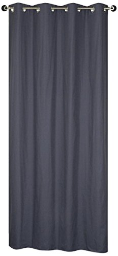 HomeMaison Panel Curtain, Polyester Fabric, anthracite, 240x140 cm