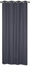 HomeMaison Panel Curtain, Polyester Fabric, anthracite, 240x140 cm