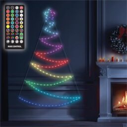 Xmas House 2D Flat Christmas Tree, RGB, App and Remote Control, Indoor or Outdoor, Festive Holiday Decoration