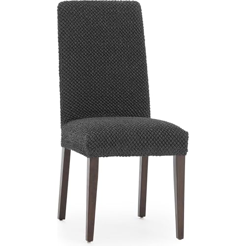 ECOMMERC3 2 Universal and Versatile Chair Covers ??? Anthracite Chair Cover Protector Easy to Install for Back, Seat and Arms