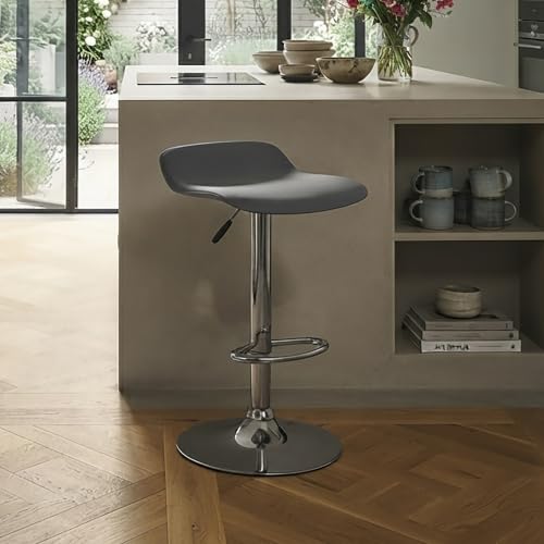 Alphason OHIO LEATHER BARSTOOL - GREY