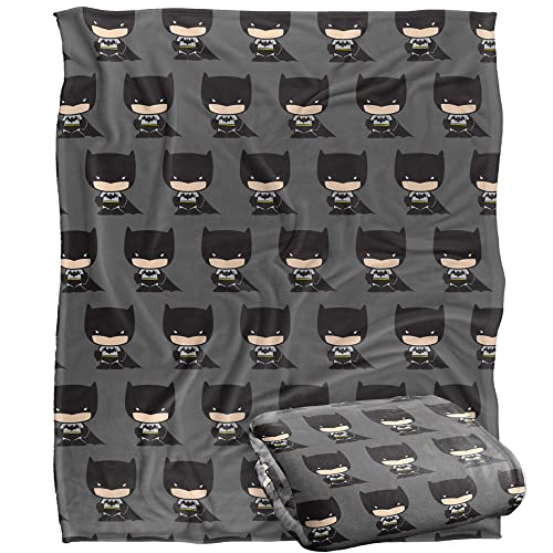 BATMAN Cute Chibi Character Pattern Officially Licensed Silky Touch Super Soft Throw Blanket 152 x 127 cm