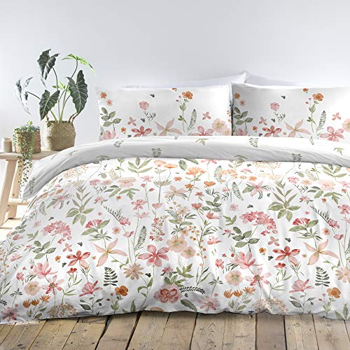 Dreams & Drapes - Aimee - Easy Care Duvet Cover Set - King Bed Size in Coral