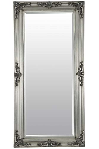 Large Silver Shabby Chic Ornate Big Wall Mirror Bargain 5Ft10X2Ft10 178cm X 87cm