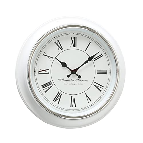 BOLTZE Yella 3453100 Wall Clock Diameter 40 cm Retro Style Vintage Roman Numerals Clock for Kitchen/Living Room/Dining Room Analogue Clock