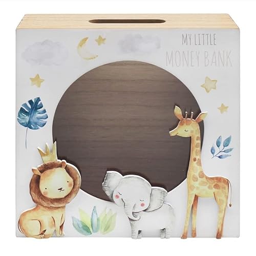 Lesser & Pavey Animal Money Box for Saving Lovely Printed Piggy Bank for Adults and Kids An for Special Occasions - Little Moments Money Bank