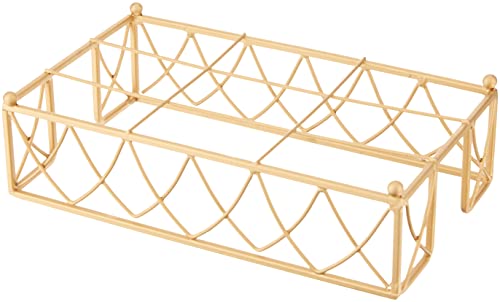 Boston International BID176 Arch Design Matt Gold Metal Guest Towel Napkin Holder