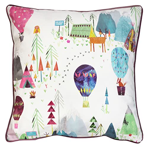 Prestigious Textiles Away We Go Polyester Filled Cushion, Cotton, Candyfloss