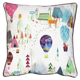 Prestigious Textiles Away We Go Polyester Filled Cushion, Cotton, Candyfloss