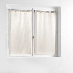 Douceur d'Intérieur, 2 x 60 x 90 cm Norine Linen Effect Woven Curtains