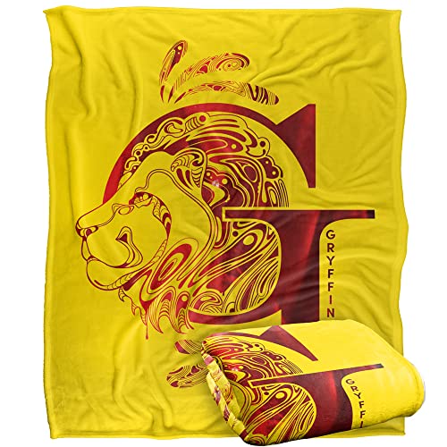 HARRY POTTER Gryffindor G Logo Officially Licensed Silky Touch Super Soft Throw Blanket 152 x 127 cm
