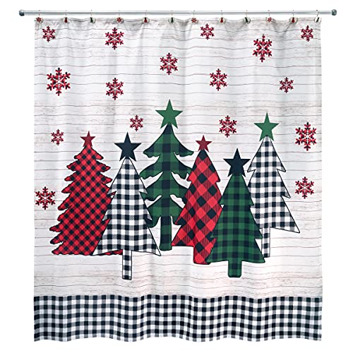 Avanti Linens Tis The Season Collection, Polyester, Multicolor, Shower Curtain