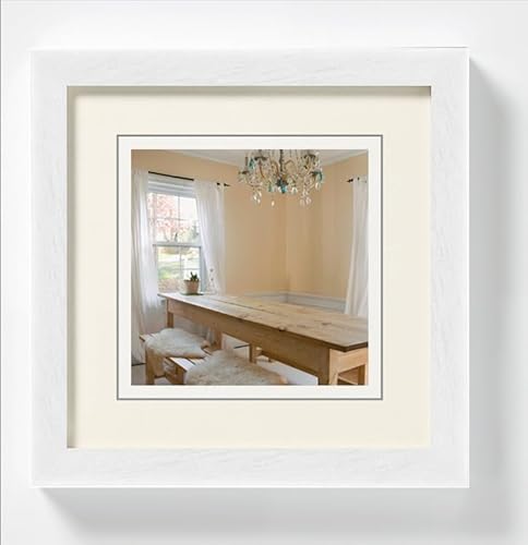 walther design BP313V3 Peppers Picture Frame, Polar White, 13 x 13 cm, Pack of 2, Wooden Frame