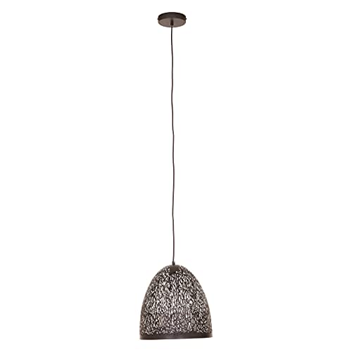 Premier Housewares Chandelier/Ceiling Light Small Black Pendant Lights For Ceiling/Hallway/Living Room Bell Frame Lighting For Halls/Bedroom 30 x 157 x 30