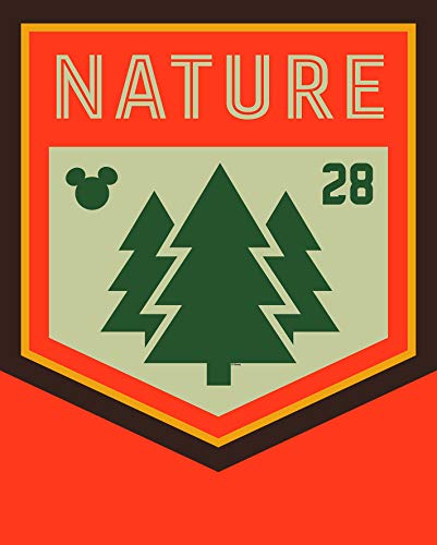 Komar WB043-40 x 50 cm Disney Wall Picture Mickey Mouse Nature Children's Room Decoration Art Print Size 40 x 50 cm (Width x Height) without Frame