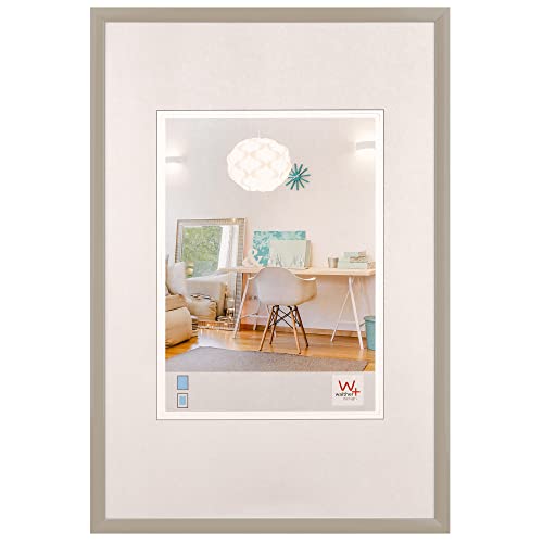 walther design New Lifestyle KV070T Plastic Picture Frame, 50 x 70 cm, Grey