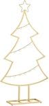 Mica Decorations Christmas Tree Decoration - L40 x W12 x H79 cm - Iron - Gold
