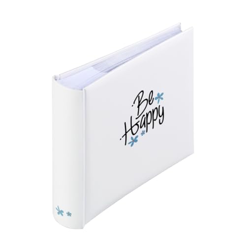 Hama Photo Album Good Things (Slip-in Album for 200 Photos, Format 10x15 cm, Memo Fields for Notes and Dates, Picture Album 22.5x22 cm, White Pages) White