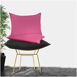 GC GAVENO CAVAILIA Easy Care Non Iron Plain Dyed Pair of Housewife Pillow Case, Luxury Super Soft Polycotton Pillows Cover, 50x75 Cm, Fuchsia
